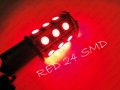 ŻARÓWKA LED P21W BA15S 24 5050 SMD RED CZERWONA