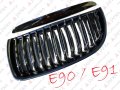 BMW E90 E91 SEDAN TOURING GRILL  BLACK CZARNY CHROM NERKI