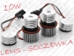 BMW seria X: E83 X3 ( 2007 - ... ) LED 10W CREE + SOCZEWKA RINGI BMW