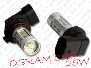 ŻARÓWKA LED 25W OSRAM + CREE HB4 12V BIAŁA WHITE