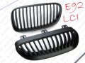 BMW E92 E93 LCI LIFT  GRILL CZARNY BLACK MAT NERKI