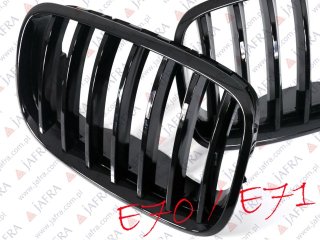 BMW X5 E70 X6 E71 CZARNY POŁYSK / BLACK SHINE GRILL NERKI