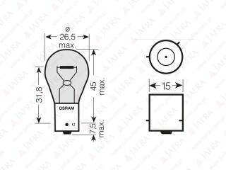 OSRAM DIADEM BAU15S PY21W - ŻARÓWKA POMARANCZOWA DO KIERUNKOWSKAZÓW