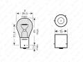 OSRAM DIADEM BAU15S PY21W - ŻARÓWKA POMARANCZOWA DO KIERUNKOWSKAZÓW