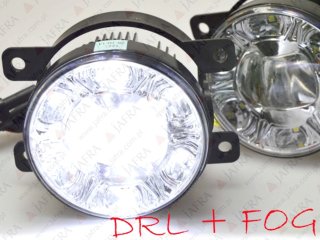 ŚWIATŁA LED DO JAZDY DZIENNEJ DRL + HALOGEN LED JAGUAR S-TYPE