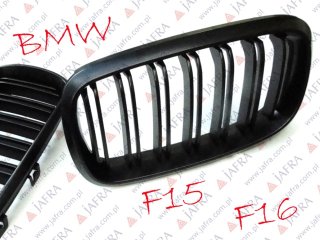 BMW F15 X5 CZARNY MAT BLACK MAT GRILL NERKI M LOOK