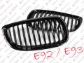 BMW E92 E93  GRILL CZARNY POŁYSK / BLACK SHINE NERKI