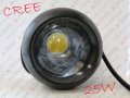 HALOGEN LED 25W CREE HIGH POWER SPOT LIGHT ROBOCZE OFF ROAD 12V 24V - SOCZEWKA