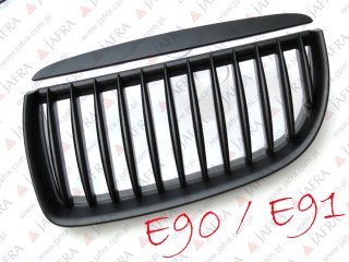 BMW E90 E91  GRILL SEDAN TOURING CZARNY BLACK MATT NERKI