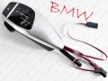 BMW E90 E91 E92 E93 SHIFT KNOB SILVER - GAŁKA LED NOWY MODEL AUTOMAT 