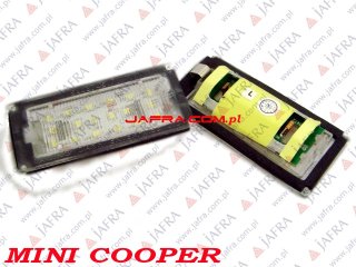 BMW MINI COOPER: R50 COUPE LAMPKA LED TABLICY REJESTRACYJNEJ RDH